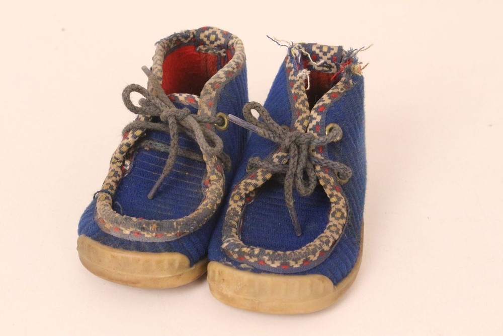 Romika learning to walk shoes children’s shoes lace-up loafers blue size 20 Vintage