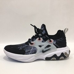 NIKE REACT PRESTO (GS) Black/Blue/White BQ4002 008 US Sz 6Y/7.5W Lightning