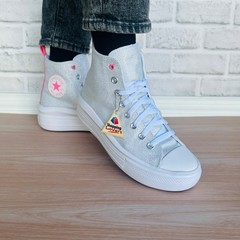 ❤️Converse Chuck Taylor All Star Move Sz 5.5 Big Kid Shoes Sparkle Gray A06332C