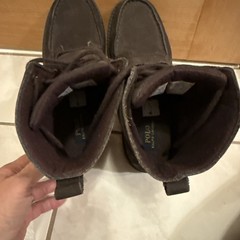 Polo Ralph Lauren Ranger Boots ‚Polo Bear Brown‘ Youth Size 6 (Or Women’s 7.5/8)