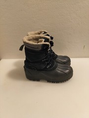 Land’s End Youth/adolescent Fleece Lined Duck Boots In Very Good Condition Sz 2