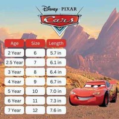Cars Lightning McQueen Light Up Toddler Kids Clog Sling Back Crocs Sandals 7-8