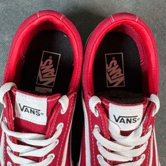 Vans Ward Low Top Red White Checkerboard Kids Sneakers Shoes
