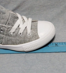 Converse, 662122F, Junior Size 13, Gray, Double tongue,