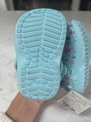 Crocs Kids‘ Classic Lined Clog Printed Stars Iced Blue Size C4