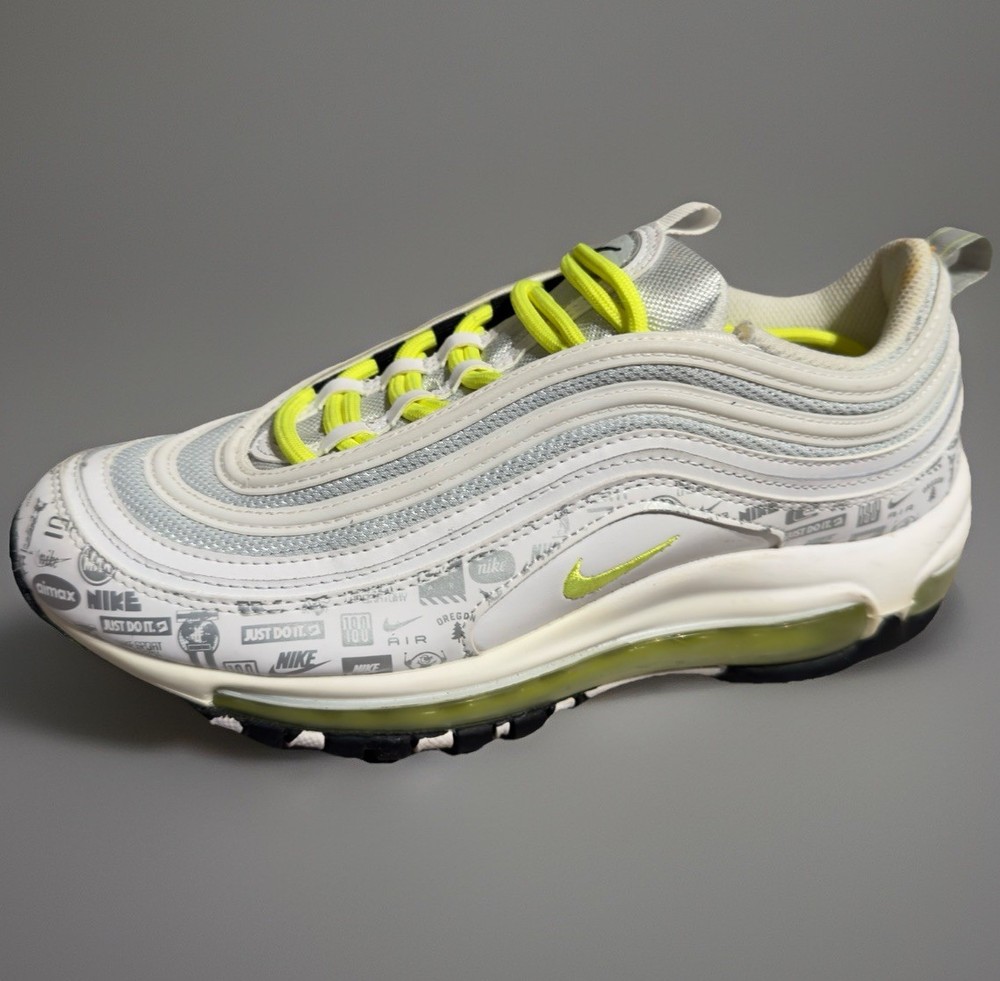 Nike Air Max 97 GS Just Do It Volt Reflective Logos Youth 6Y 921522 108 Minty
