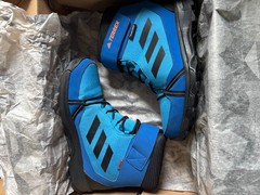 Kids adidas 5 1/2 Climawarm Terrex Waterproof Sneaker Snow Boots Bright Blue