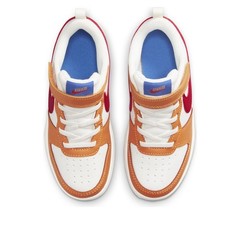 Nike Unisex Kids Low Top Hook & Loop Sneakers Colorblock Logo Size 2