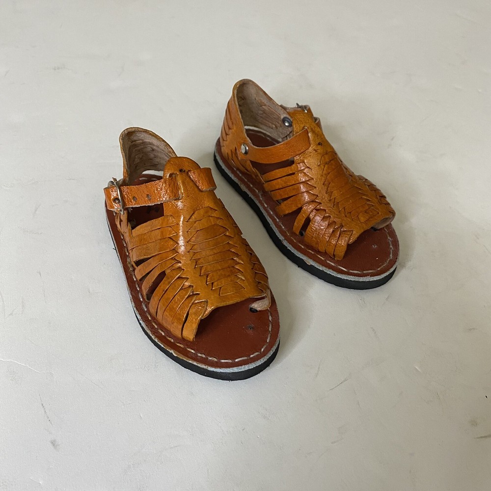 Kid’s Huarache Handmade Mexican Sandals Genuine Leather Traditional Sandalias