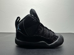 Nike Jordan 11 Crib Bootie Black Gamma Blue Varsity Maize CI6165 047 Size 3C