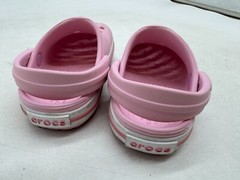 Crocs Crocband Clogs Kids Pink Rubber Slip-On Straps Lightweight Comfort – C6