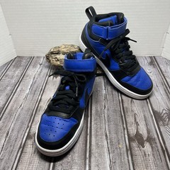 Nike Court Borough Mid 2 “Game Royal” Blue/Black CD7782 Kids Size 4Y Streetwear
