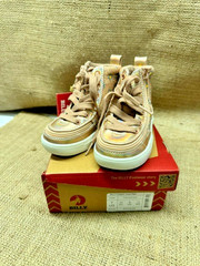 BILLY Classic Lace High Kids High Top Sneakers-Rose Gold Daisy-SIze 7 US