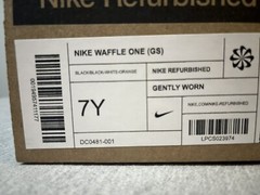 Nike GS Waffle One Grade School Black/White Sneaker Shoe Size 7Y DC0481-001