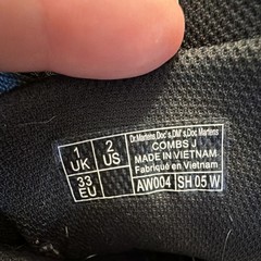 Dr Martens Black Canvas Camp Combat Boots Kids US 2 EU 33 Zip Lace