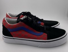 Vans Old Skool Black Blue Yellow Red Canvas Suede Shoes 500714 | SIZE 3