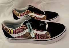 Vans Jr Unisex 5.5 Gradient Checking Comfycush Old School Multicolor Shoe Skater