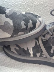 Alpine Design Winter Shoes, Woolblend Linning, Blown Rubber Outsole – Camo Sz. 5