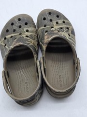 Crocs Classic Clog Shoes Kids Size C13 Brown Camo Slip On Sandals Damage