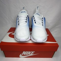 Nike Air Max 270 (GS) White/Blue Low Top Athletic Sneaker 6Y/7.5W Brand New