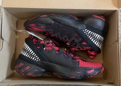 Adidas D.O.N. Issue 2 J Marvel ‚Venom Carnage‘ FW8754 Size 6 1/2