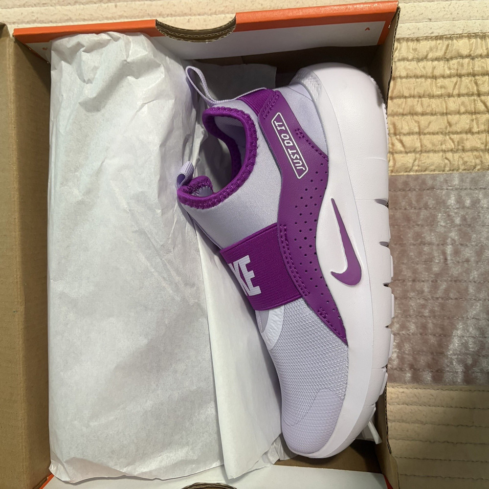 Nike Flex Runner 4 (PS) Slip-On Sneaker Violet Mist/Vivid Purple 2Y IF2894-500