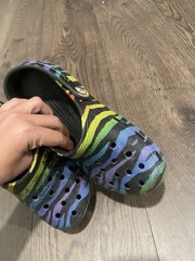 Rainbow colord crocs side 3-5