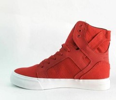 SUPRA KIDS SKYTOP Red White Junior PS KIds Fashion/Casual Shoes SK13053 SZ 4