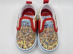 VANS Where’s Waldo Slip-On Multicolor Unisex Toddler Canvas Shoes