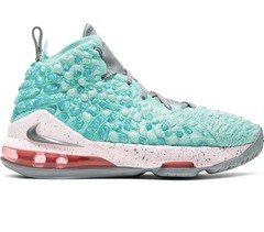 Nike Lebron XVII 17 (GS )South Beach Basketball BQ5594-444 Sz 5.5Y Women’s Sz 7