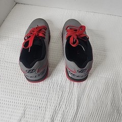 Heelys Propel 2.0 Skate Shoes Red Grey Black Size Youth 6 No Tool