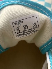 Vans Era Scuba Blue Sneakers Checkered Sz 7w/7k 10 1/2” Long Sole EUC