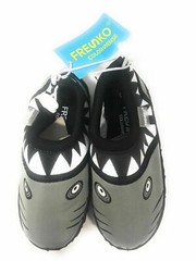 Fresko Kids Unisex Shark Slip On Water Childrens Shoes Black Size 5