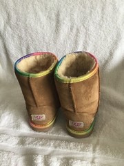 Ugg Australia Classic Short Chestnut Brown Suede Winter Boots SN 1006063KSize 4Y