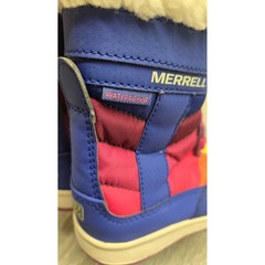 Merrell Alpine Puffer JR Waterproof Winter Boots Blue Rainbow Kids Toddler Sz 6