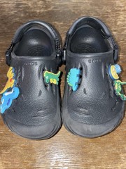Kids Crocs Echo Clogs Black Size 9