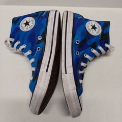 Chuck Taylor Converse All Star High Top Athletic Shoes Blue Camo Size 3