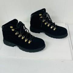 FILA Diviner Boots Toddler Size 11.5 Black Faux Suede Lace Up Hiking Ankle
