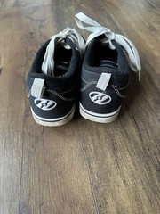 Heelys Shoes Kids 6 Black Canvas Single Wheel Skate Sneaker Preowned
