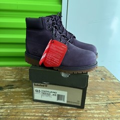 Timberland 6in Premium Boot Purple Boots Classic 13.5 Youth New In Box Primaloft