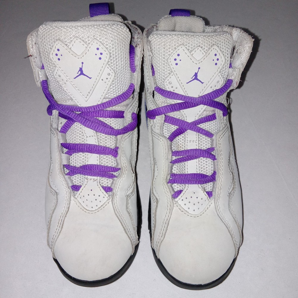 Air Jordan True Flight High Base Grey Purple Venom – 343796-052