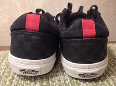 Vans Seldan Checkerboard – (Black/ Red) Unisex Size 5.0 Y