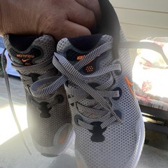 Nike Renew GS Gray/Orange Mesh Athletic Sneaker US 6Y EU 38.5 CT1430-070