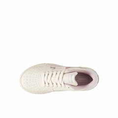 PUMA Cali Embroidered Lace Up Youth Girls Off White Sneakers Casual Shoes 39491