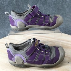 Keen Shoes Youth 3 Knotch Hollow Sneakers Purple Hook & Loop Comfort Low 1025882