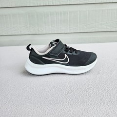 Nike Star Runner 3 Hook & Loop Sneaker SZ 11C Black Pink Athletic DA2777-002