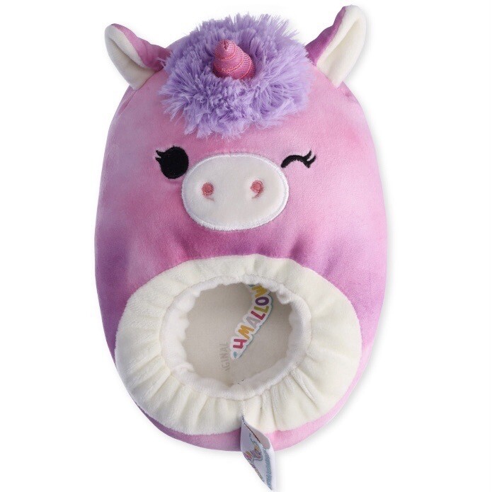 Squishmallows Lola The Unicorn Plush Slippers Kids Size 13/1