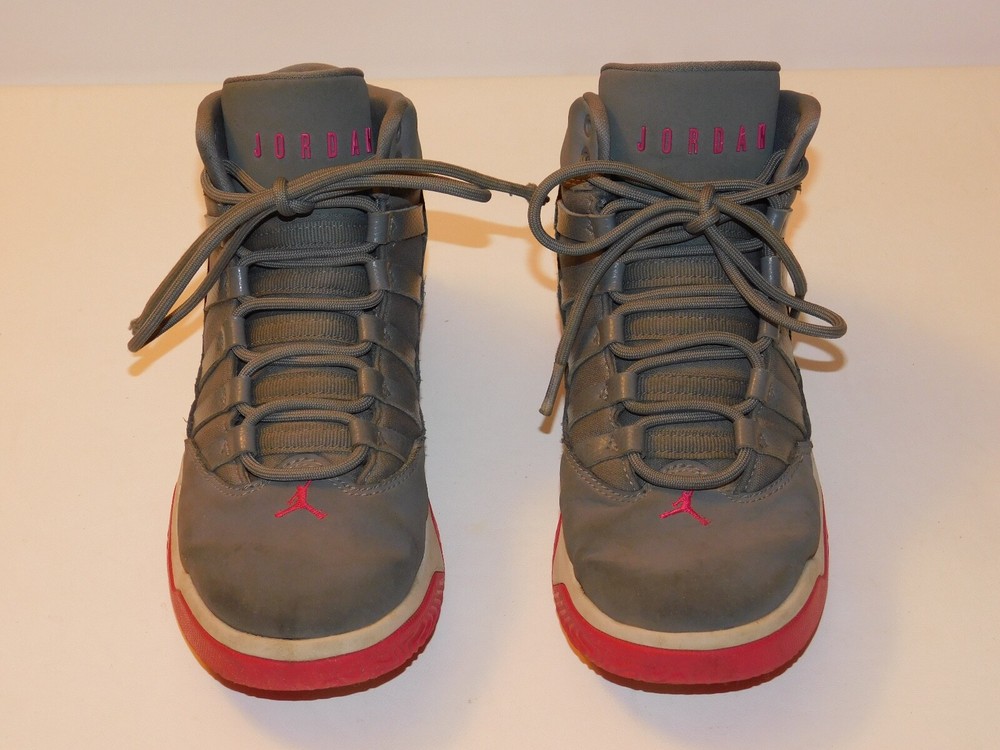 SZ 4Y Nike Jordan Max Aura Smoke Grey Rush Pink Grey Fog AQ9249 – 016 – Read