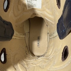 Magellan Cowboy Western Rodeo Boots Navy Blue/Brown Embroidery 5D Size