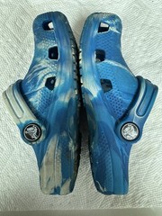 CROCS, Kid’s Classic Clogs, Blue Marbled, C10